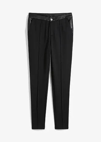 Legging en jersey viscose avec détails enduits • noir • Boutique bonprix