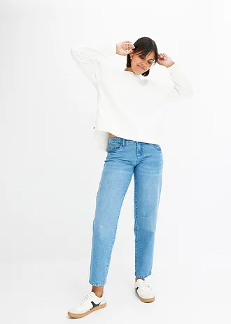 Oversize mikina z čisté organické bavlny • přírodní bílá • bonprix obchod