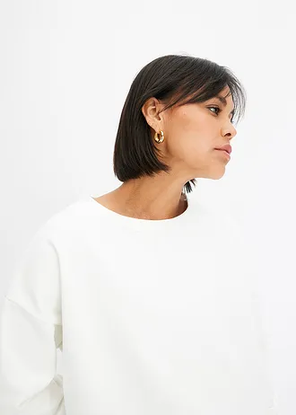 Oversize mikina z čisté organické bavlny • přírodní bílá • bonprix obchod