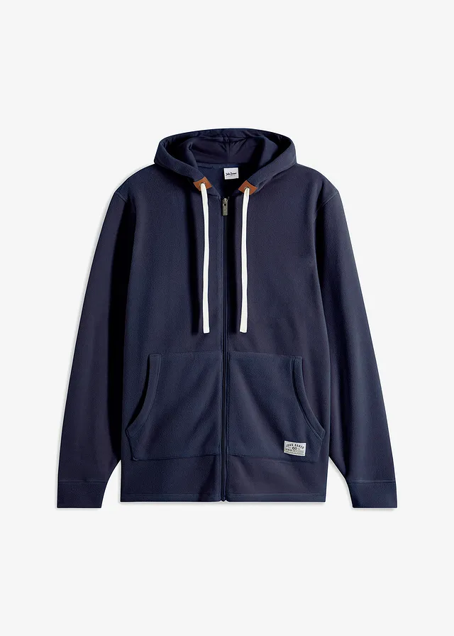 Fleece vest met capuchon