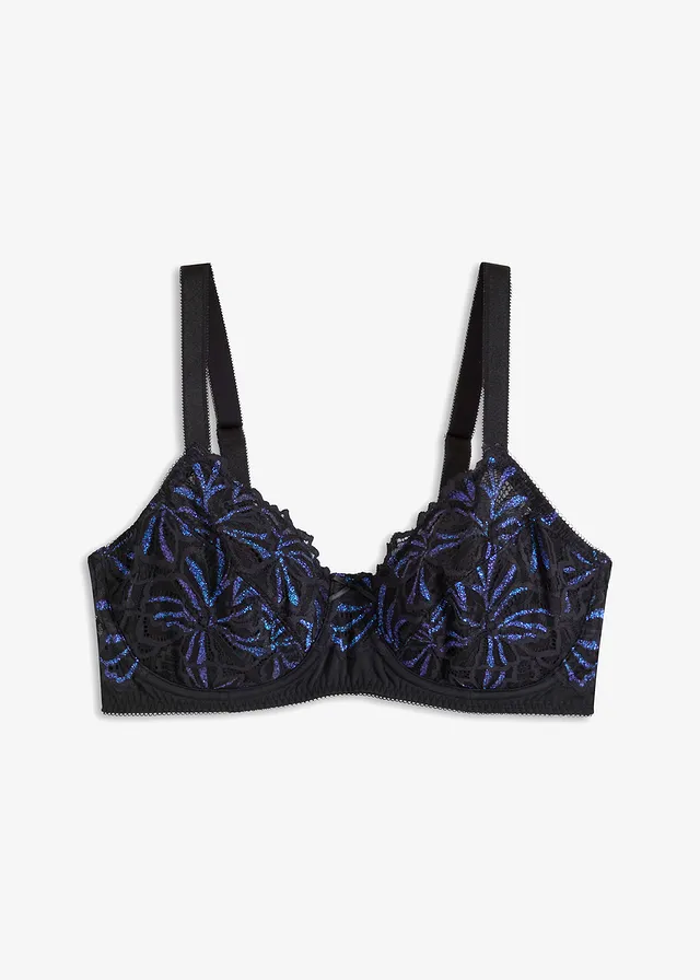 Sutien minimizer cu fire multicolore de lurex