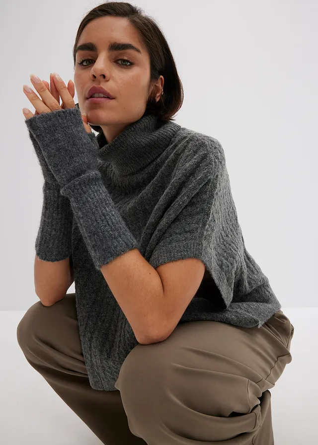 Armwarmers, Kleur: leisteengrijs