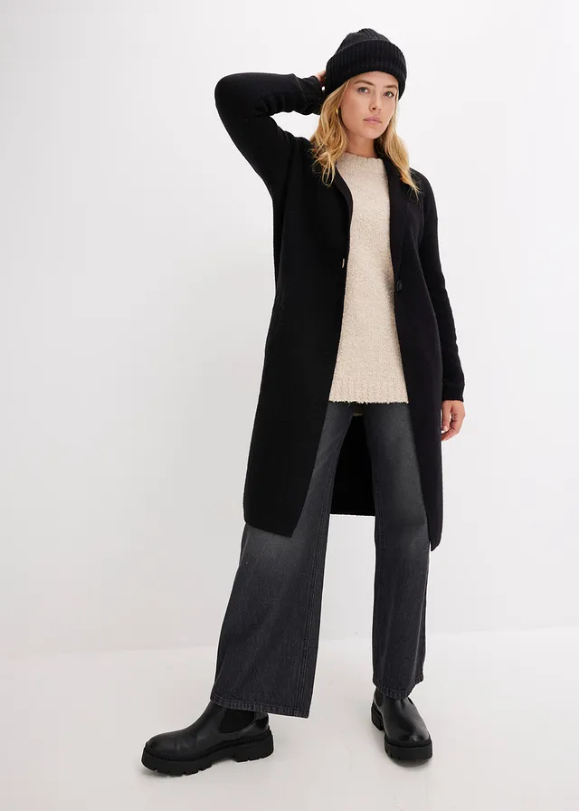 Manteau en maille • noir • product-page.page-title-suffix