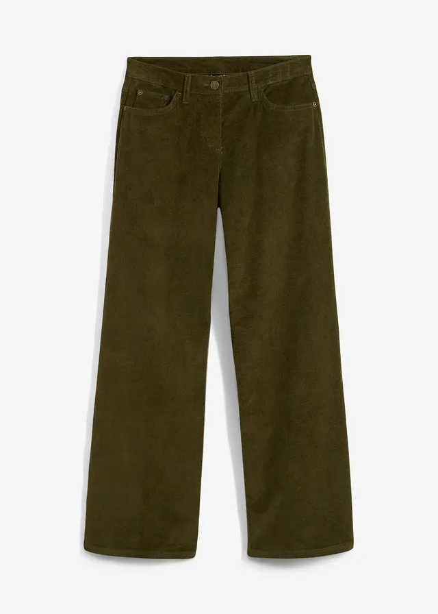 Corduroy broek in Marlene Dietrich stijl