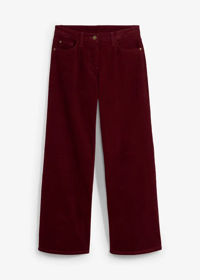 Pantalon large en velours côtelé