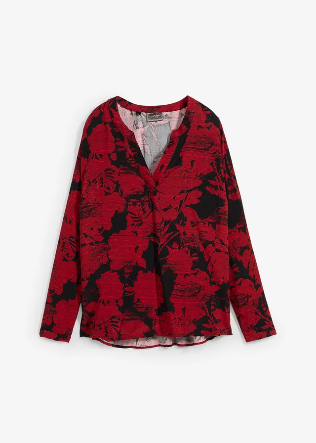 Bluză tip tunică din viscoză fluidă