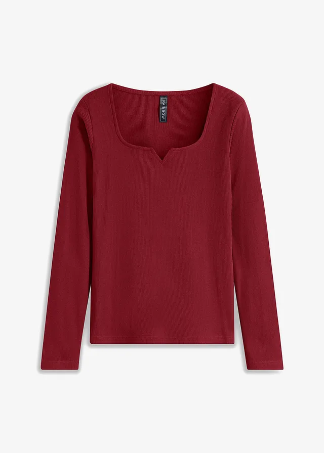 Vrúbkované tričko z čistej bio bavlny