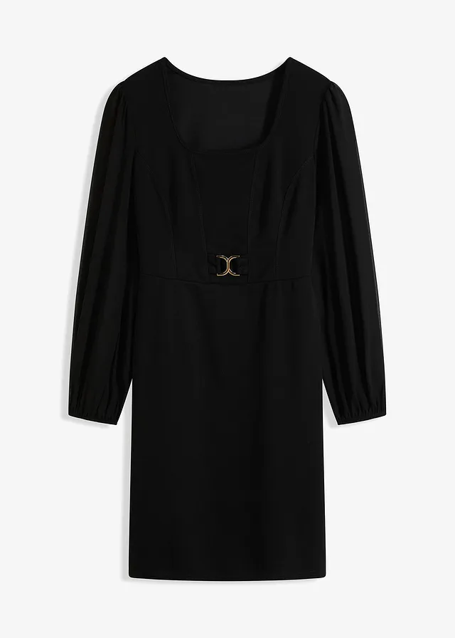 Šaty so sieťovinovými rukávmi