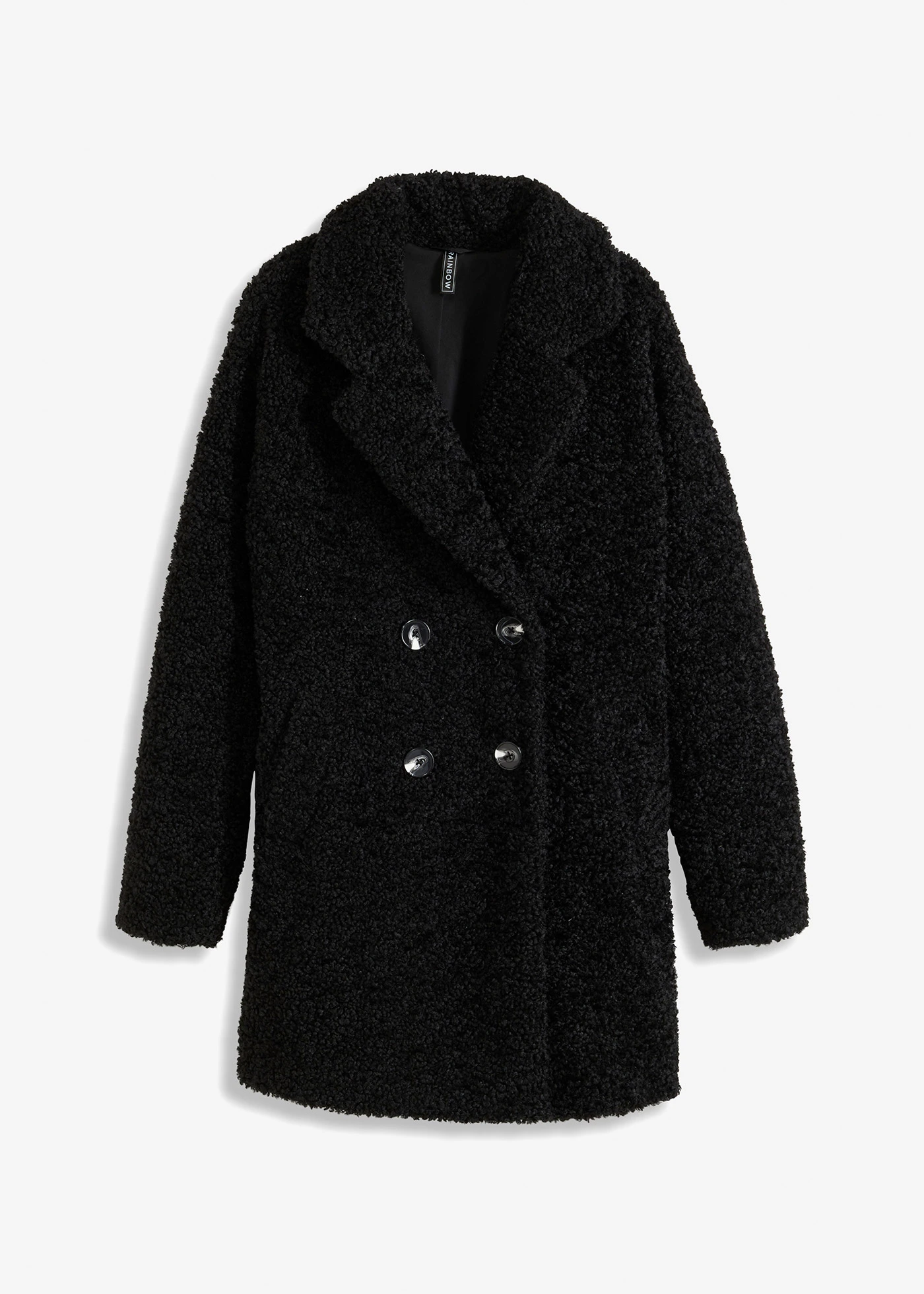 Manteau court oversize • noir • Boutique bonprix