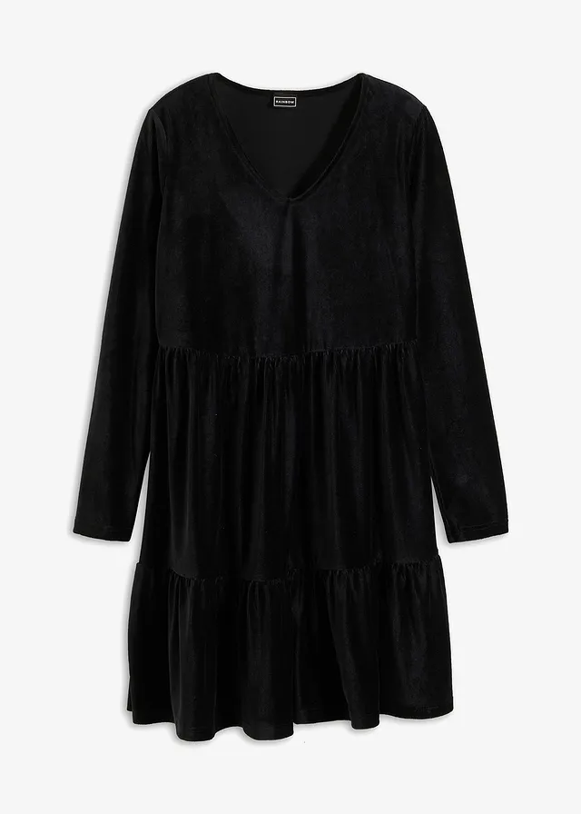 Rochie mini din catifea elastică