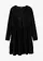 Robe courte en velours extensible, Couleur: noir