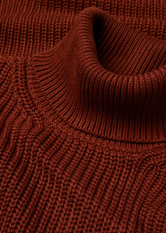 Oversized coltrui in een katoenmix • mahoniebruin • product-page.page-title-suffix