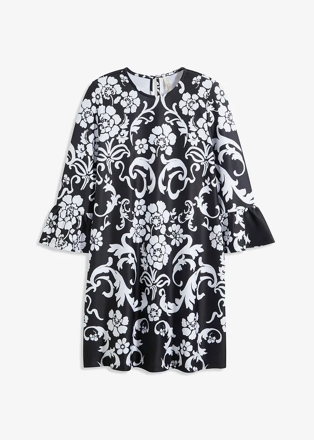 Rochie mini din material scuba dens