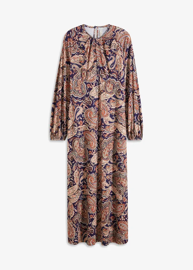 Rochie maxi cu drapare la decolteu