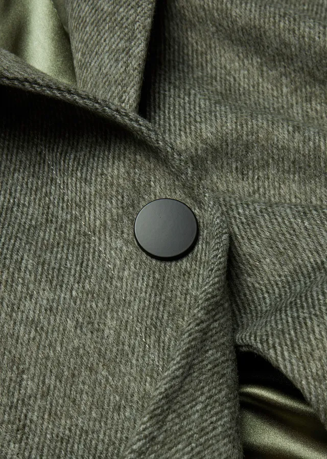 Manteau court • olive foncé chiné • product-page.page-title-suffix
