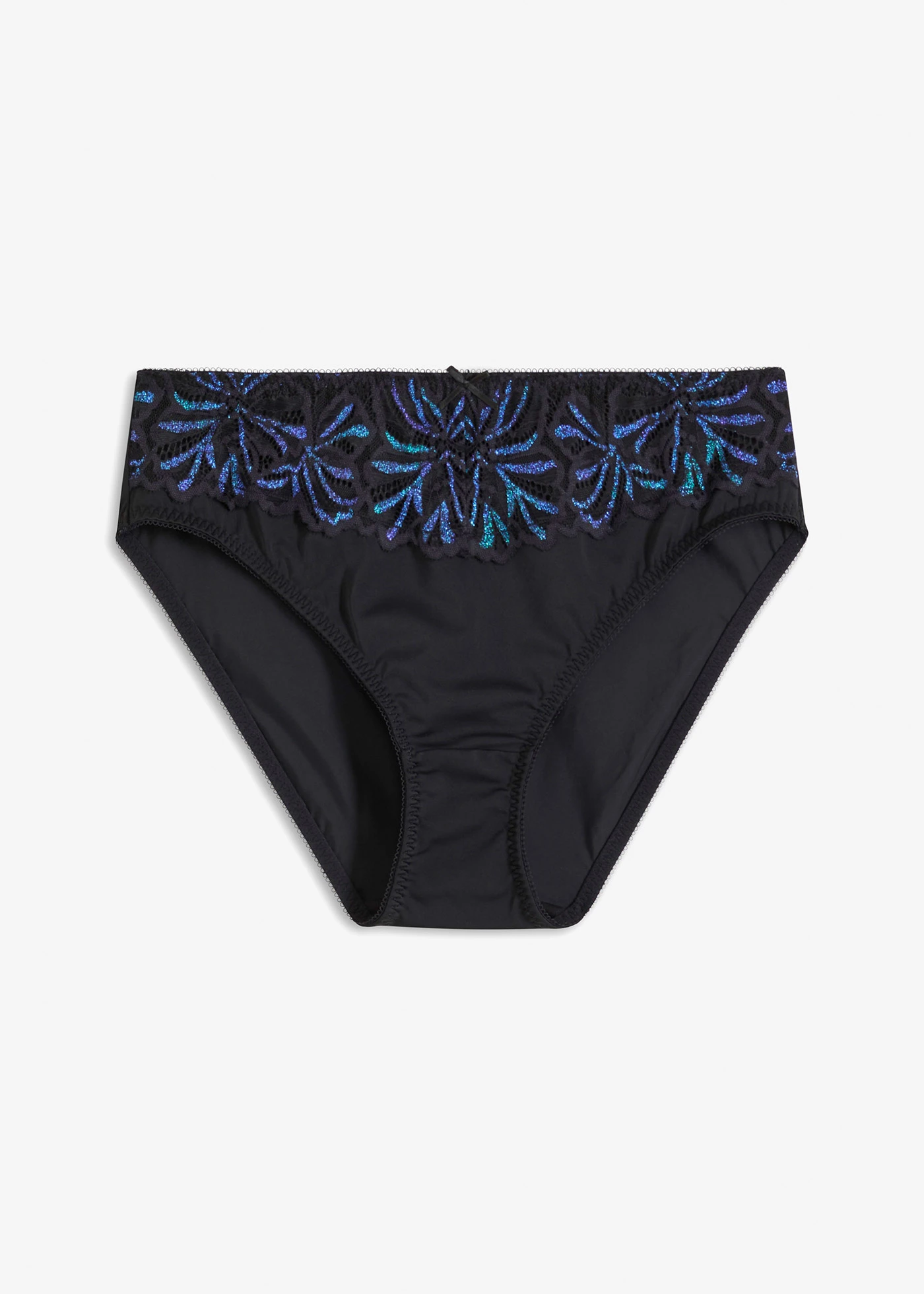 Maxi kalhotky s vícebarevným třpytivým vláknem • černá • bonprix obchod