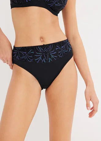 Maxi kalhotky s vícebarevným třpytivým vláknem • černá • bonprix obchod