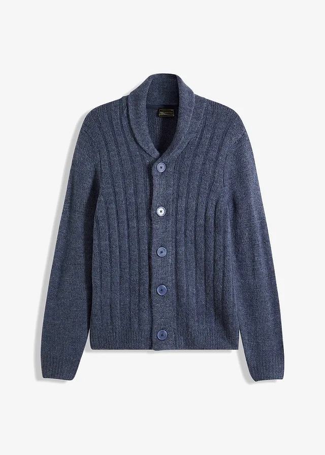 Vest met geribd patroon