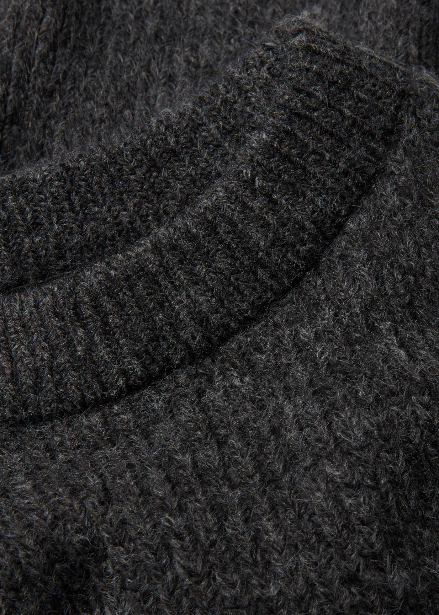 Pull doux en grosse maille • anthracite chiné • Boutique bonprix