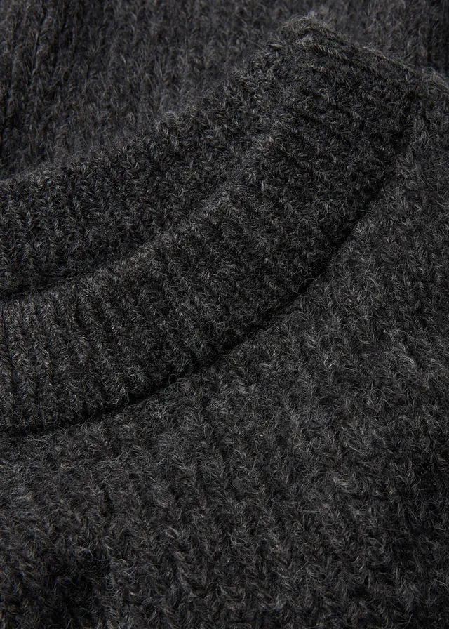 Geribde trui van een zachte wolmix • antraciet gemêleerd • product-page.page-title-suffix