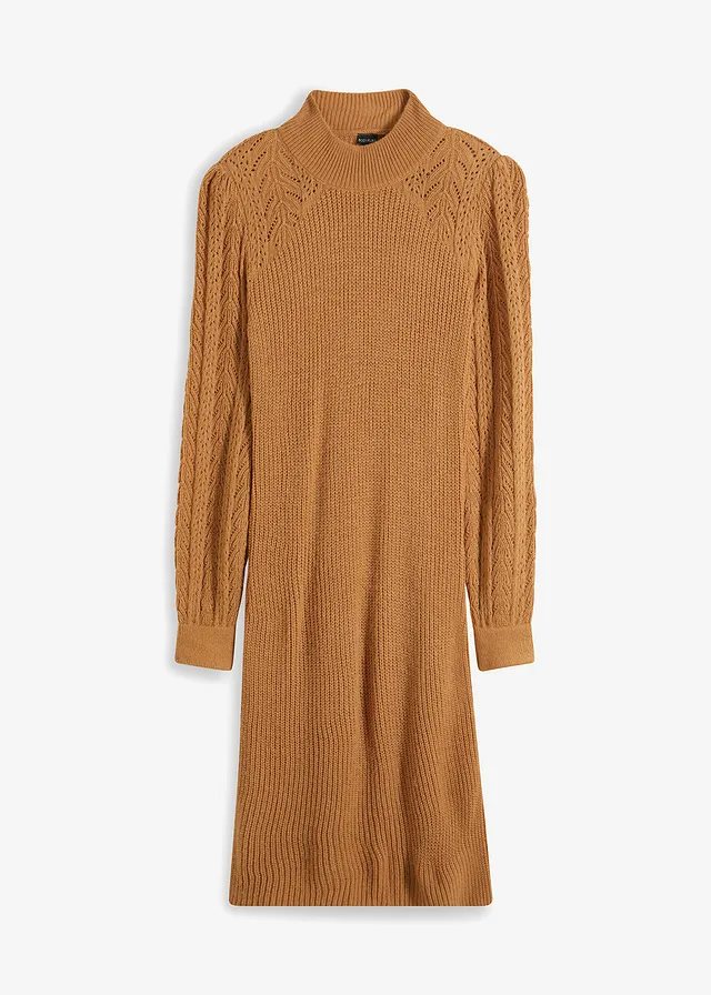 Gebreide jurk • crèmebeige • bonprix online shop