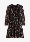 čierna kvetovaná