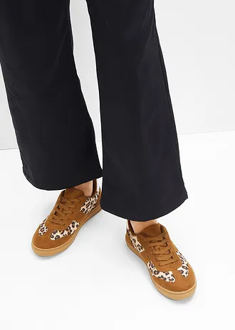 Tenisky se zvířecím vzorem • hnědá s leopardím potiskem • bonprix obchod