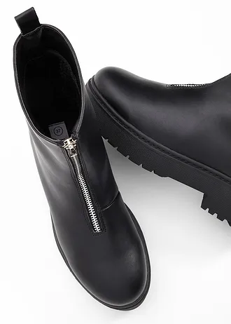 Kotníková obuv na platformě • černá • bonprix obchod
