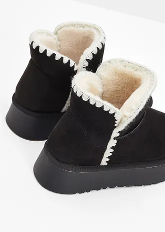 Plateau boots, Kleur: zwart