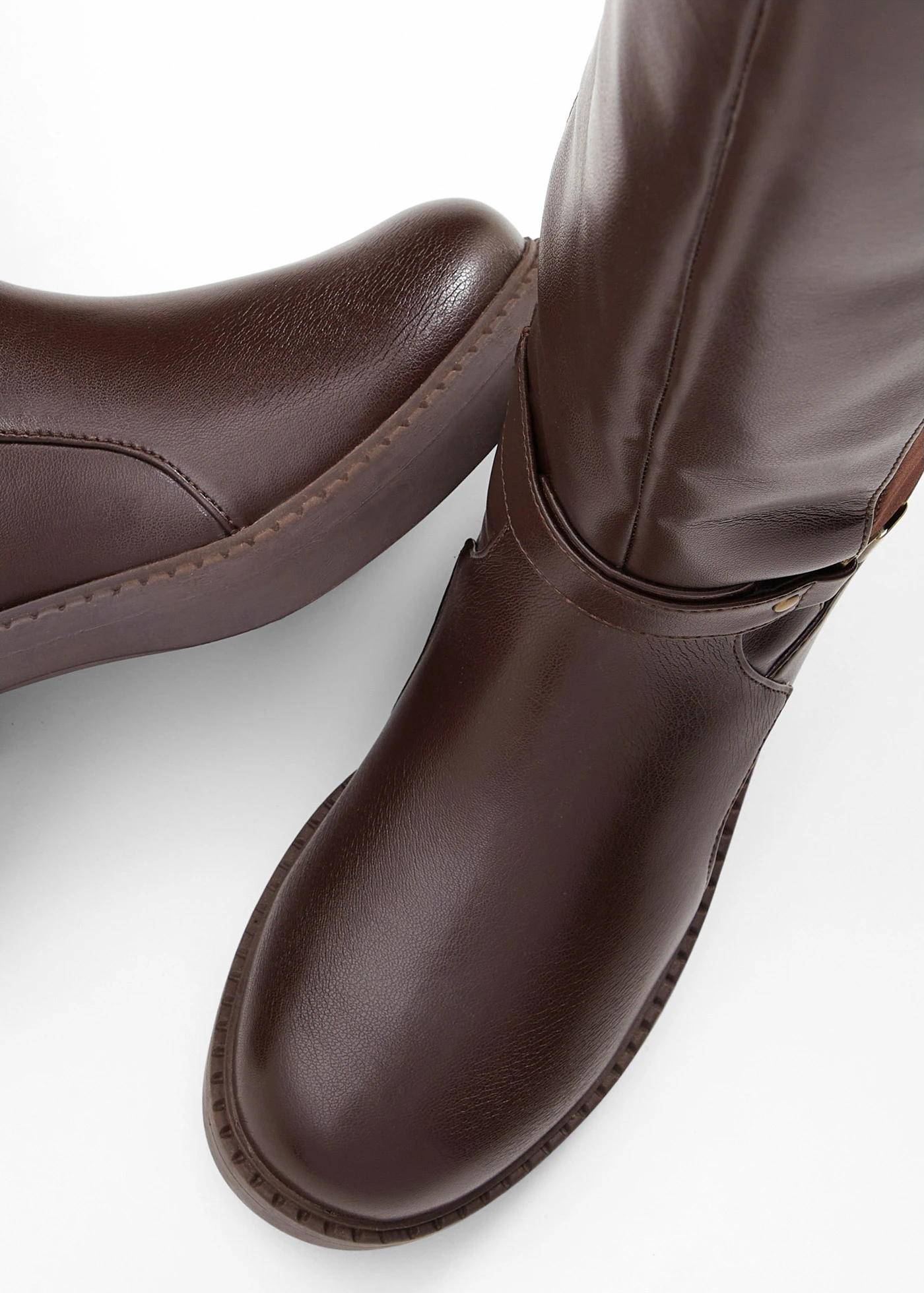 Laarzen met brede schacht • donkerbruin • bonprix online shop