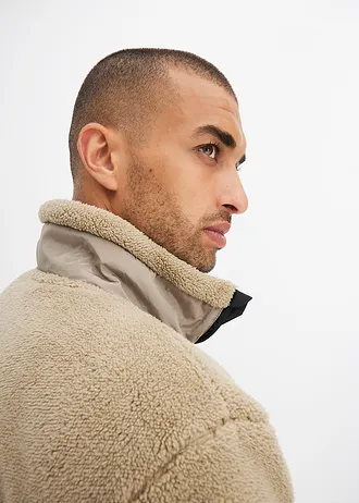 Bunda z medvídkového flísu • nová khaki • bonprix obchod