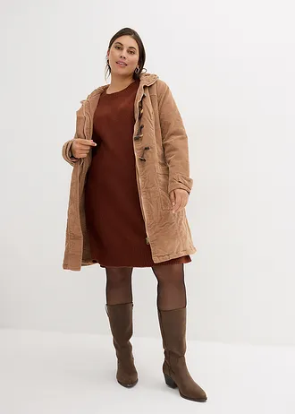 Gebreide oversized jurk, Kleur: saliegroen