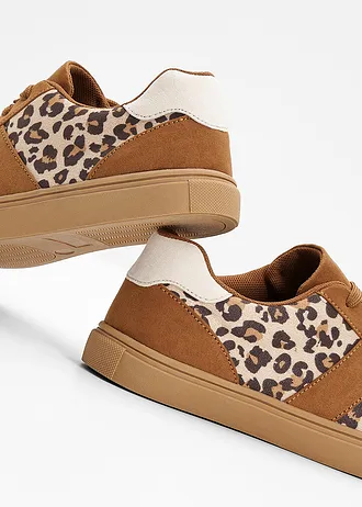 Sneakers in animalprint • bruin luipaardprint • bonprix online shop