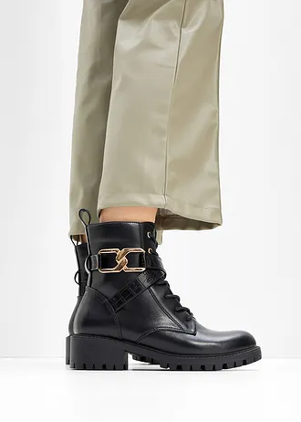 Boots à lacets et boucle • noir • Boutique bonprix