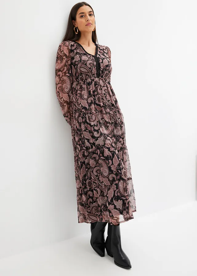 Maxi jurk • zwart paisley • product-page.page-title-suffix