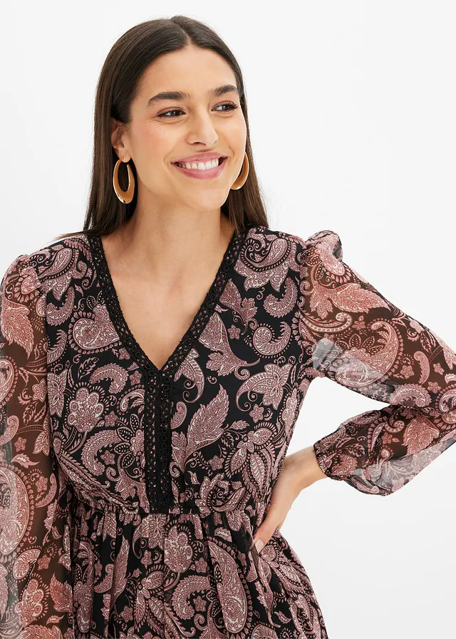 Maxi jurk • zwart paisley • product-page.page-title-suffix