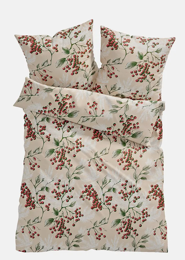 Lenjerie de pat cu print vegetal de toamnă