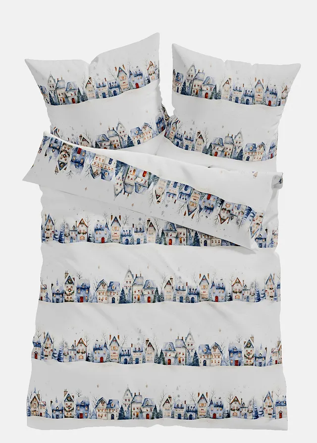 Posteľná bielizeň s domami