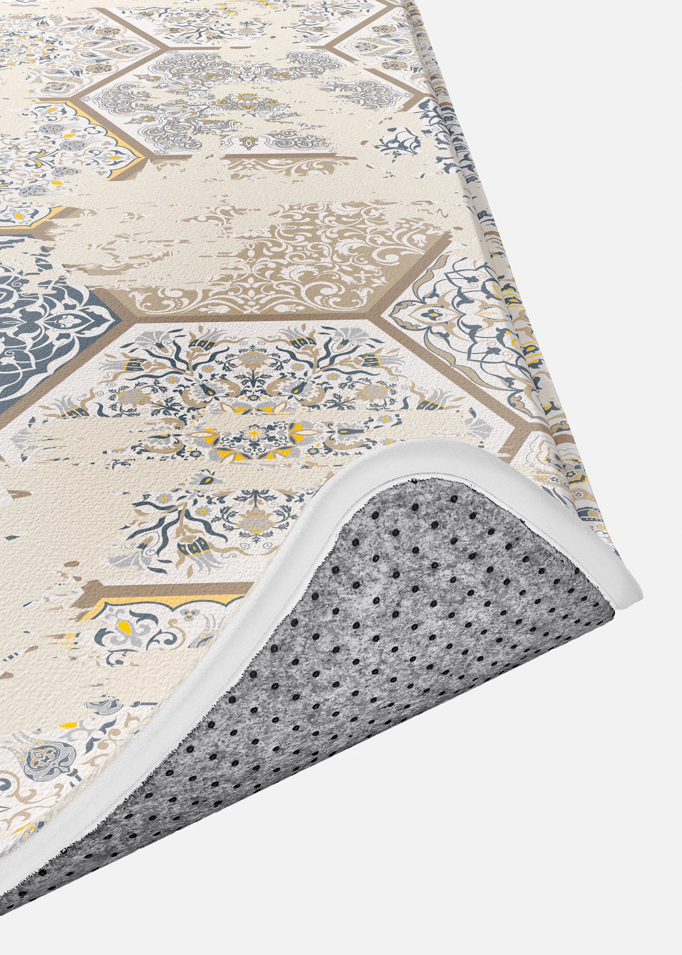 Koupelnová předložka z paměťové pěny • béžovo-modrá • bonprix obchod