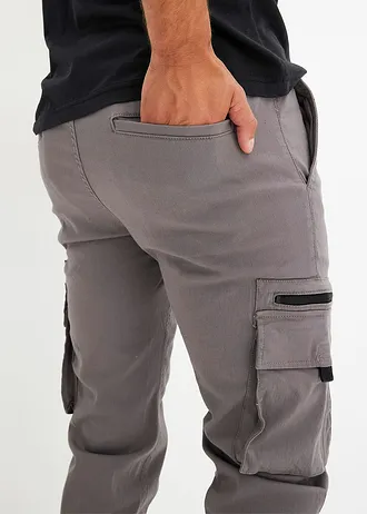 Pantalon extensible à poches cargo, regular • gris-noir • Boutique bonprix