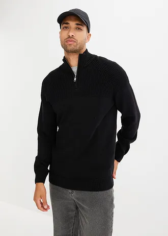 Schipperstrui in regular fit • zwart • bonprix online shop