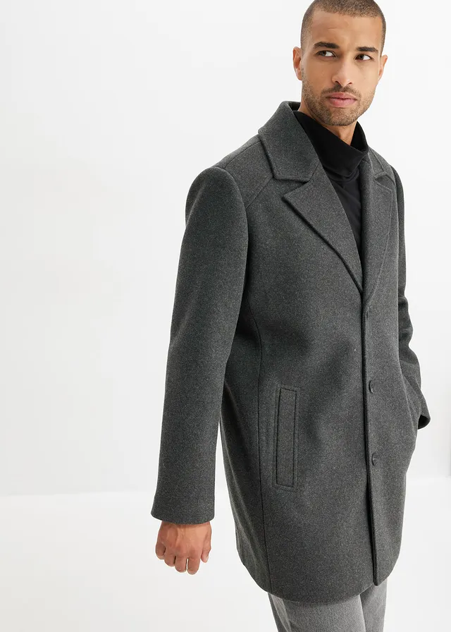 Manteau court • anthracite chiné • product-page.page-title-suffix