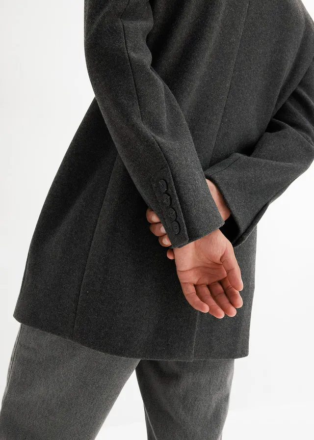 Manteau court • anthracite chiné • product-page.page-title-suffix