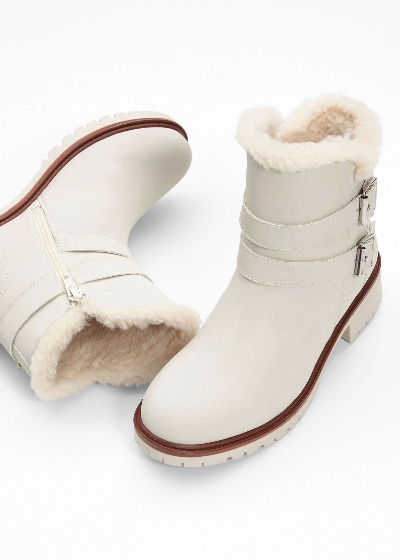 Kotníková obuv • béžová • bonprix obchod