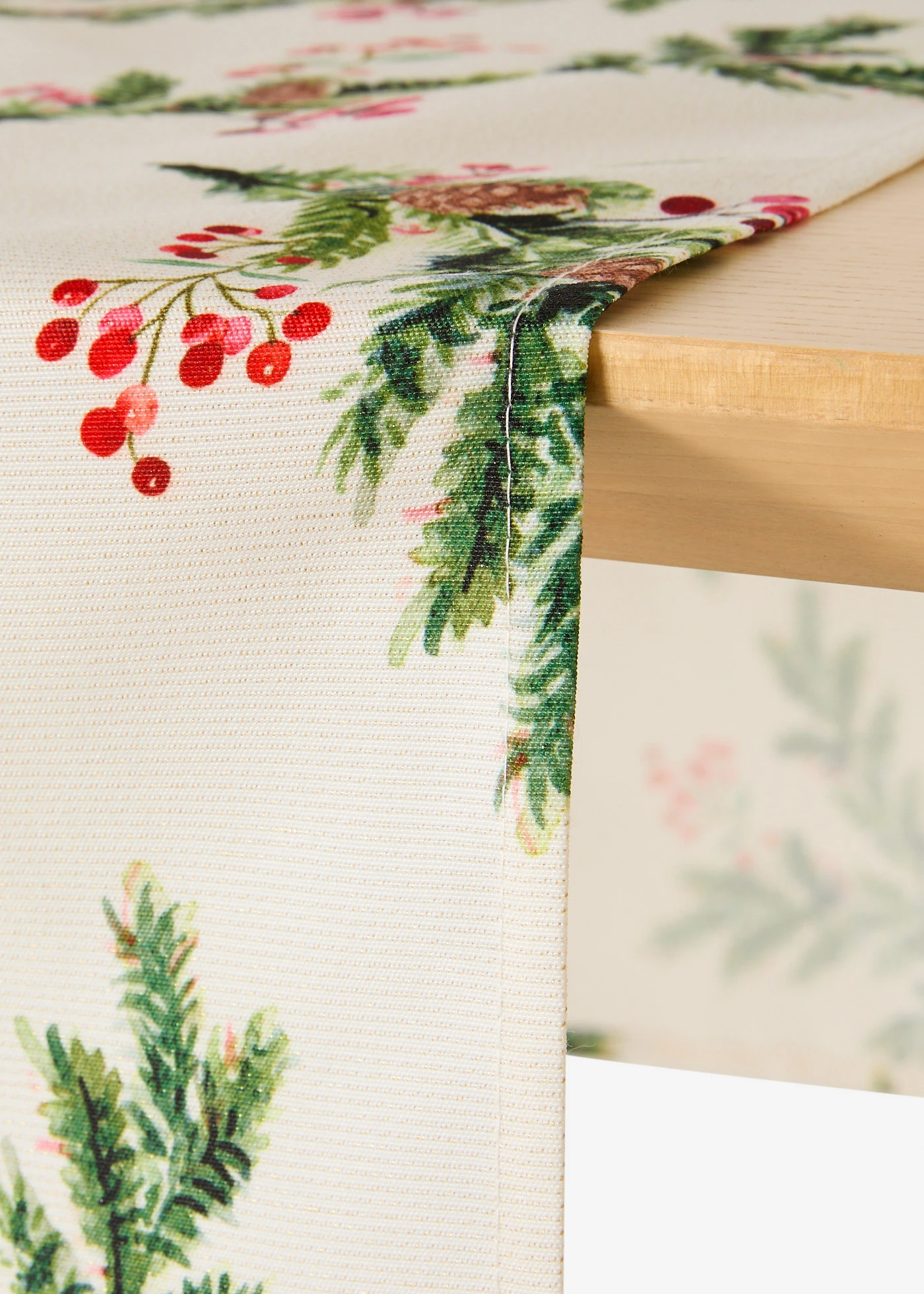 Tafelloper met twijgjes • wit-groen • bonprix online shop