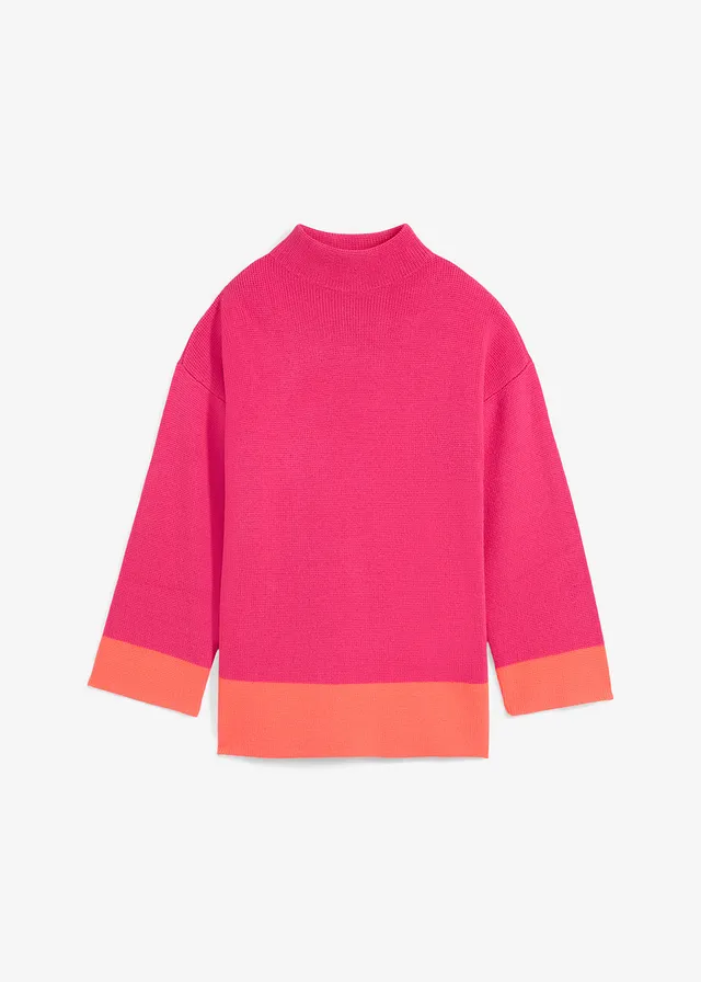 Svetr • pinklady-neonově oranžová • bonprix obchod