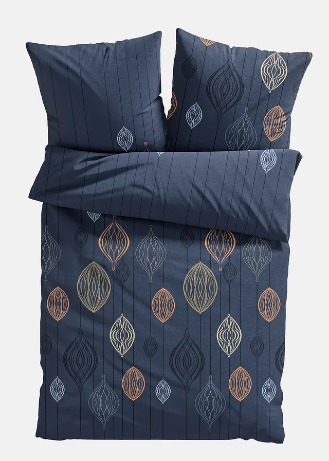 Lenjerie pat cu print cu ornamente