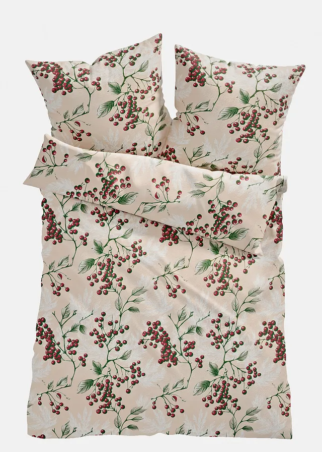 Lenjerie de pat cu print vegetal de toamnă