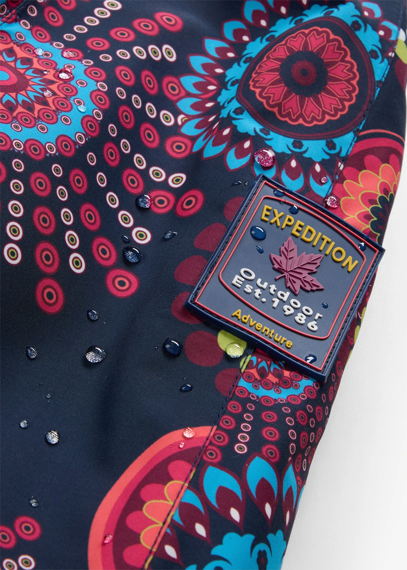 3-in-1 outdoor jas met capuchon, waterdicht • donkerblauw grafische print • bonprix online shop