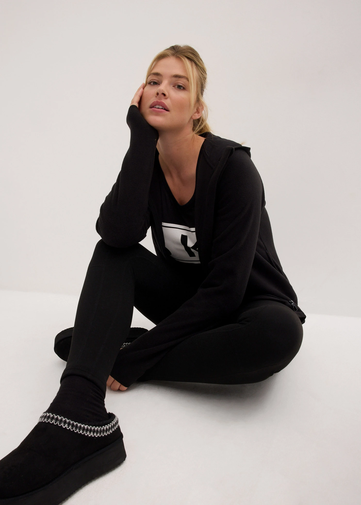 Super Stretch termo legíny • černá • bonprix obchod